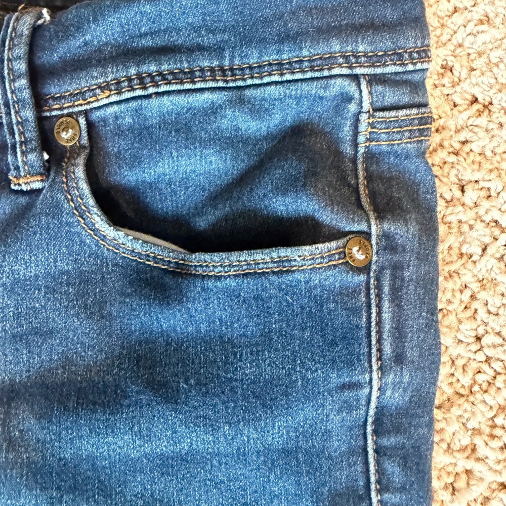 Free People Women Dark Wash Skinny Jeans Blue Denim Mid Rise Size 28 - Picture 7 of 12